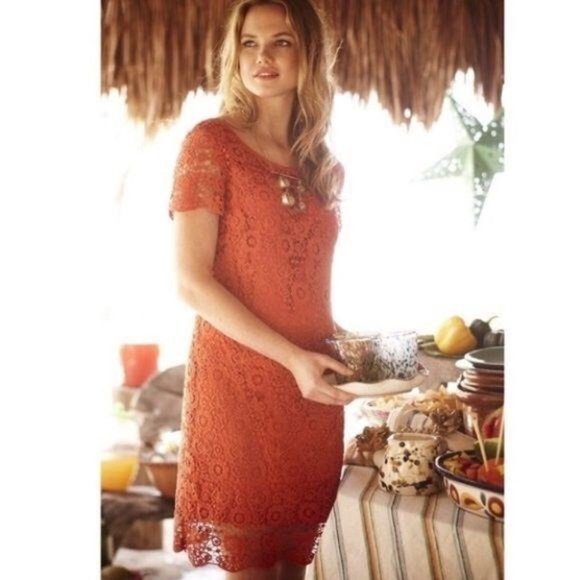 Moulinette Seours Anthro Horkelia Lace Shift Dress
